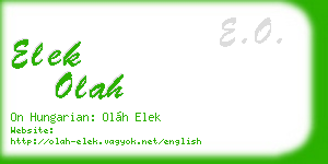 elek olah business card
